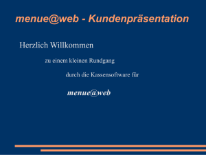 menue@web - Kundenpräsentation