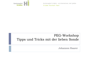 Dr. Haarer - Workshop - PEG Handling (2539 kB, PPT)