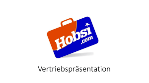 Vertriebspräsentation HOBSi v2.0