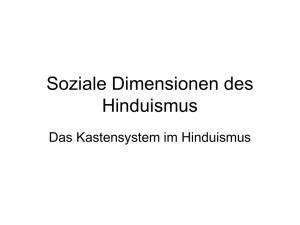 Soziale Dimensionen des Hinduismus - RPI