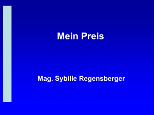 Mein Preis (149KiB) - Regensberger/Regensberger