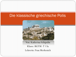 DIE GRIECHISCHE POLIS