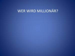 Wer wird Millionär? - Religionsunterricht Pfalz