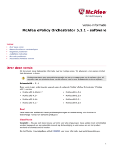 McAfee ePolicy Orchestrator 5.1.1 - software Versie