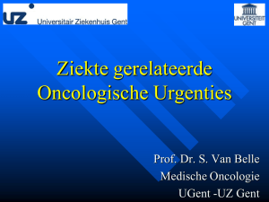 Ziekte gerelateerde Urgenties_Prof dr S Van Belle