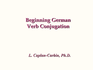 Conjugation - Web German