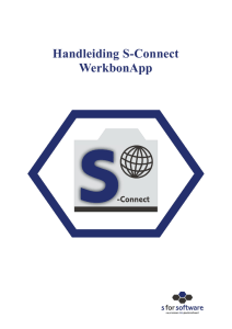 Handleiding S-Connect WerkbonApp