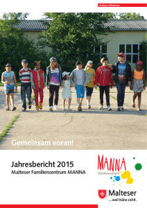 Jahresbericht 2015 Gemeinsam voran!