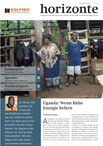 Uganda: Wenn Kühe Energie liefern