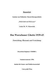 Das Warschauer Ghetto 1939-43