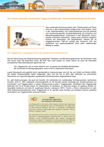 Die canine manuelle myofasziale Triggerpunkttherapie - FBZ-Vet