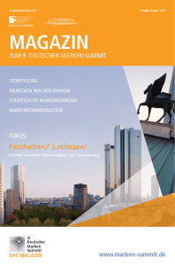 Das Magazin zum Summit - Deutscher Marken