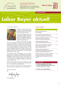 Labor Bayer aktuell – Ausgabe Mai 2015
