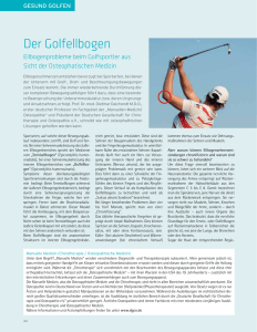 Der Golfellbogen - Praxisklinik an der Isar München | Prof. Dr. med