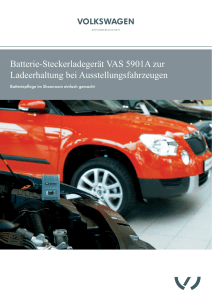 Batterie-Steckerladegerät VAS 5901A zur Ladeerhaltung bei