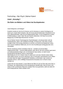 Fachvortrag – Dipl.-Psych. Dietmar Huland Urteil: „Schuldig“! Die