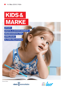 Programm 2016 - Kids & Marke