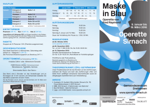 Maske in Blau - Musiktheater Vereinigung