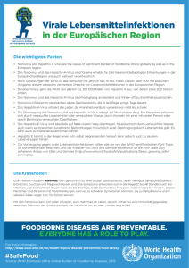 Foodborne viral disease in the European region: Norovirus and
