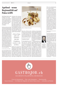 Schweizer Hotel und Gastronomie Zeitung