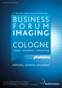 Programm 2016 () - Business Forum Imaging Cologne