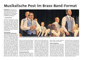Musikalische Post im Brass-Band-Format
