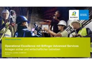 Operational Excellence mit Bilfinger Advanced Services Anlagen