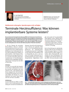 Terminale Herzinsuffizienz: Was können implantierbare Systeme