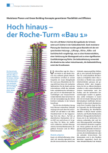 Hoch hinaus – der Roche-Turm «Bau 1»