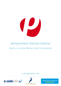 plentymarkets Startup-Initiative