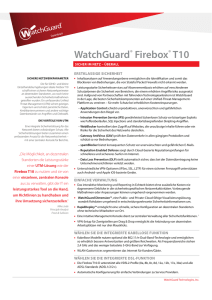 WatchGuard® Firebox® T10 - SIEVERS