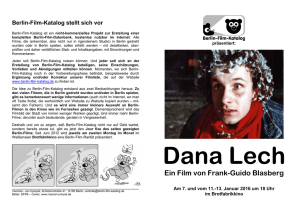 Berlin-Film-Katalog Flyer Dana Lech