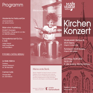 Konzert Kirchen - Musikverein Herisau