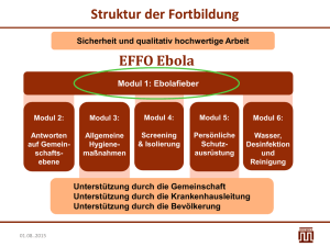 Modul 1: Ebolafieber - Teil 2 (pptx, 551KB, Datei ist nicht barrierefrei)