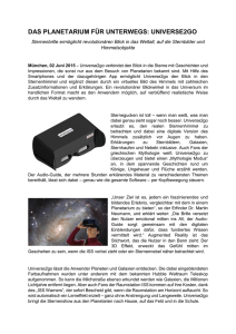 Das Planetarium für unterwegs – Universe2go