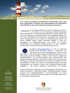 HCF Deal Announcement August 2015