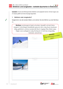 Skifahren und Langlaufen – beliebte Sportarten in Österreich