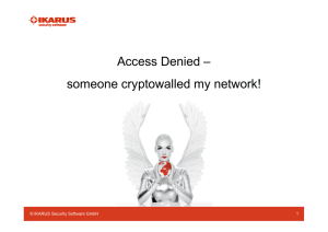 Access Denied – someone cryptowalled my network!