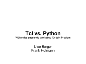 Tcl vs. Python