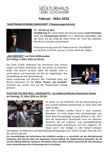 Programm februar märz 2016 - Kulturhaus Karl Schönherr