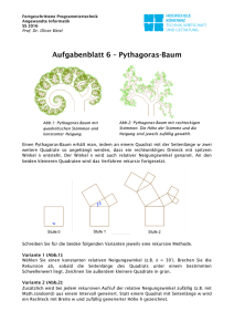 Aufgabenblatt 6 – Pythagoras-Baum