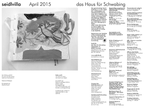 seidlvilla April 2015 das Haus für Schwabing