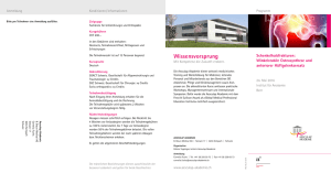Program - Schweizerische Gesellschaft für Orthopädie und