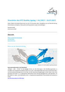 Newsletter des LFV Healthy Ageing 04/2015