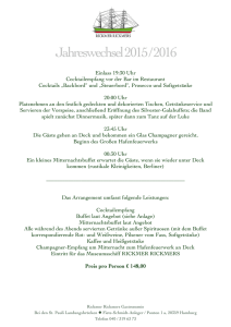 RRG Silvester 2015 - Rickmer Rickmers Gastronomie