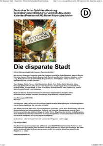 Die disparate Stadt - Repertoire - St. Pauli