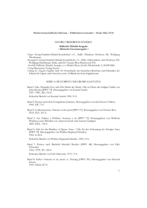 Publikationsverzeichnis Hallische Händel