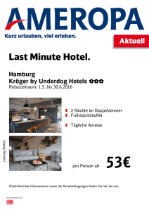Last Minute Hotels u.a.