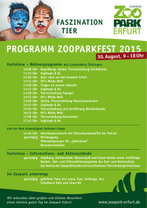Programm zooParkFest 2015