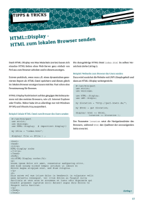HTML::Display - HTML zum lokalen Browser senden